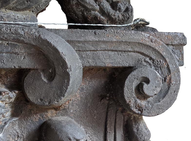 Plaque de cheminée aux armes du Châtelet Plaque de cheminée aux armes du Châtelet-5