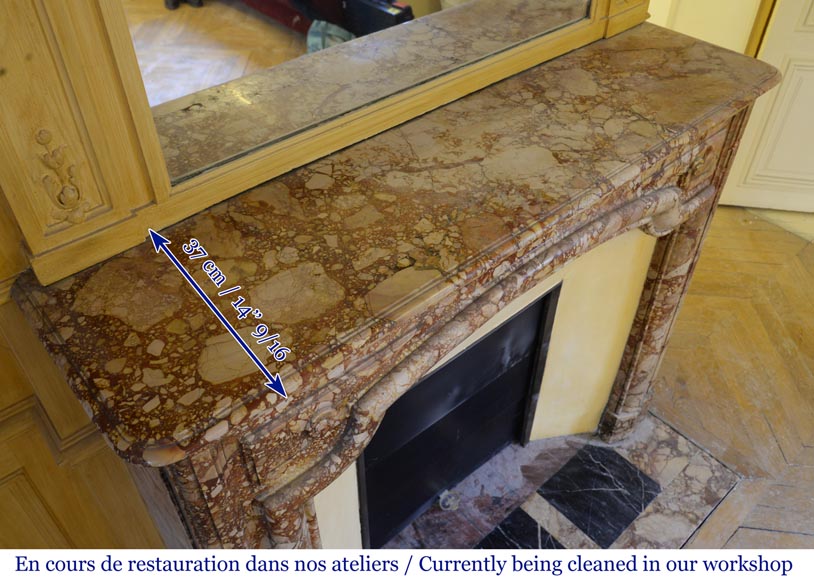 Cheminée ancienne de style Louis XIV à  Cheminée ancienne de style Louis XIV à