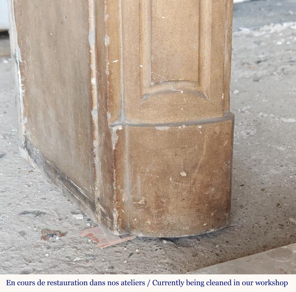 Cheminée d'époque Louis XV en pierre sculptée Cheminée d'époque Louis XV en pierre sculptée-5