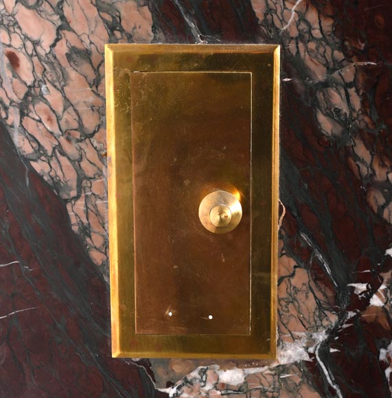 Cheminée en marbre Campan de style Louis XIV, bronzes (d’après CLODION) Cheminée en marbre Campan de style Louis XIV, bronzes (d’après CLODION)-7