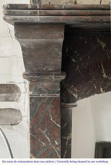 Cheminée de style Napoléon III en Campan à modillons Cheminée de style Napoléon III en Campan à modillons-3