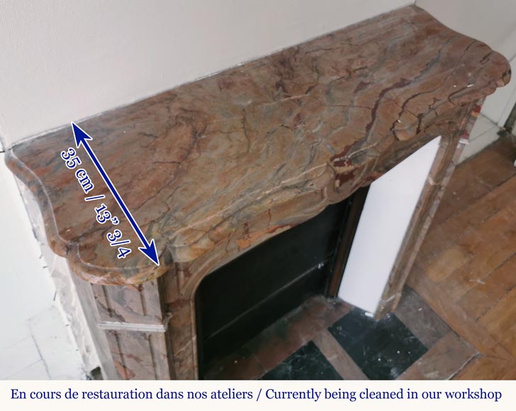 Petite cheminée modèle Pompadour en marbre Enjugerais  Petite cheminée modèle Pompadour en marbre Enjugerais -8