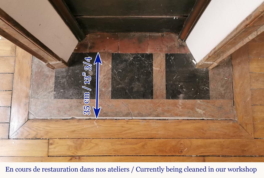 Petite cheminée modèle Pompadour en marbre Enjugerais  Petite cheminée modèle Pompadour en marbre Enjugerais -9