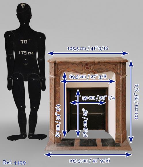 Petite cheminée modèle Pompadour en marbre Enjugerais  Petite cheminée modèle Pompadour en marbre Enjugerais -10