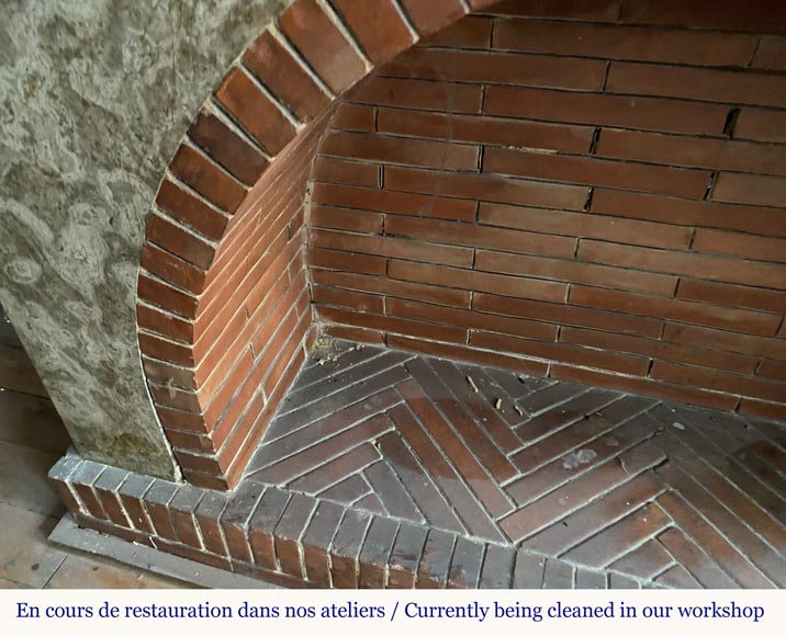 Petite cheminée de style Art Déco en marbre Lunel Petite cheminée de style Art Déco en marbre Lunel-2