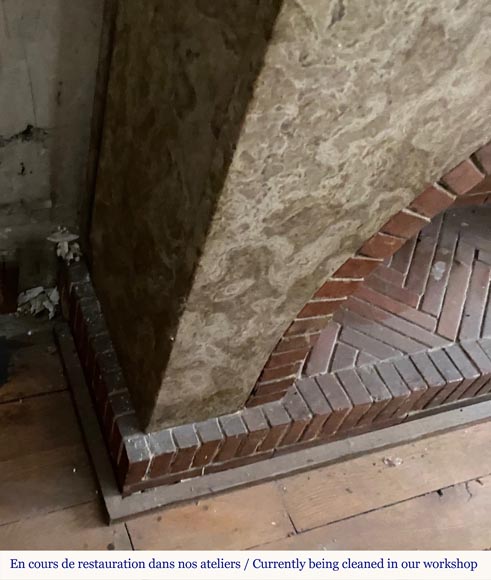 Petite cheminée de style Art Déco en marbre Lunel Petite cheminée de style Art Déco en marbre Lunel-4