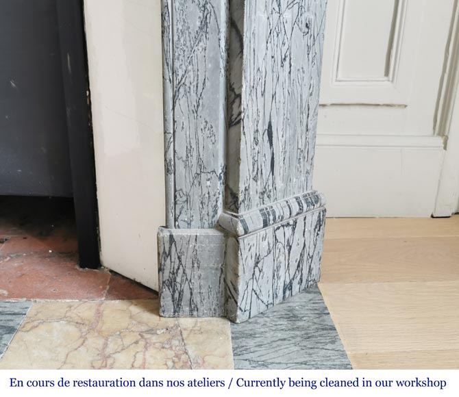 Petite cheminée de style Louis XV en marbre Bleu Fleuri Petite cheminée de style Louis XV en marbre Bleu Fleuri-7