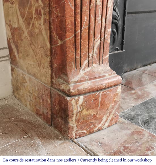 Cheminée de style Louis XV en brèche de Saint-Maximin Cheminée de style Louis XV en brèche de Saint-Maximin-6