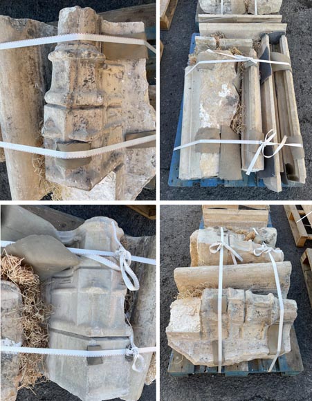 Importante cheminée en pierre du XVIIe siècle Importante cheminée en pierre du XVIIe siècle-11