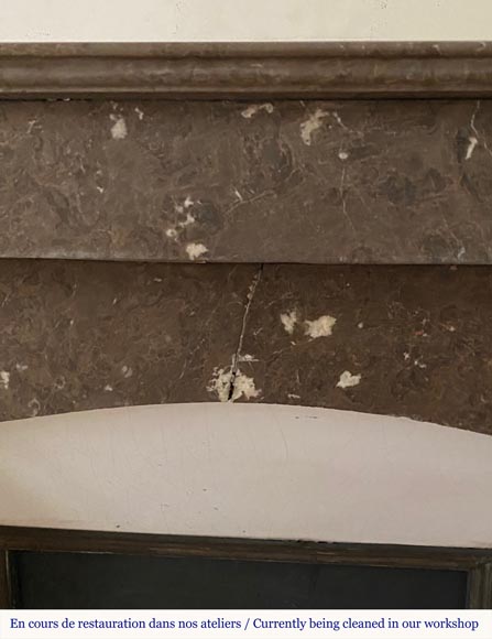 Cheminée Louis-Philippe en marbre Champlain noir Cheminée Louis-Philippe en marbre Champlain noir-1