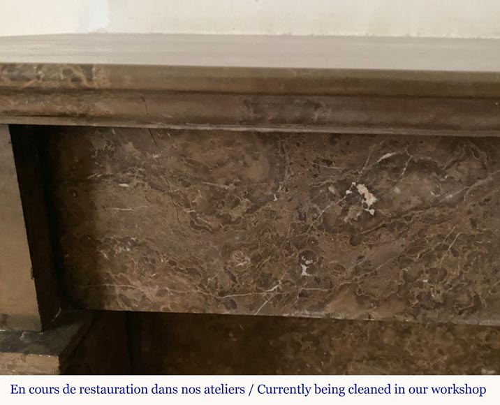 Cheminée Louis-Philippe en marbre Champlain noir Cheminée Louis-Philippe en marbre Champlain noir-5