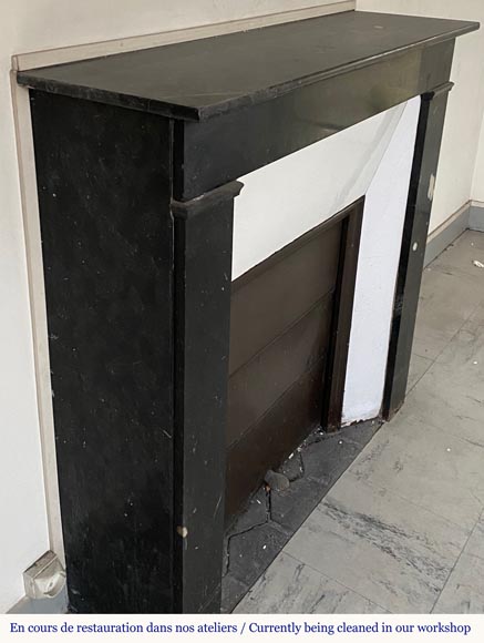 Petite cheminée en marbre Noir Petite cheminée en marbre Noir-1