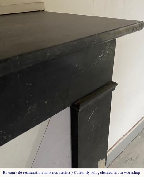 Petite cheminée en marbre Noir Petite cheminée en marbre Noir-4