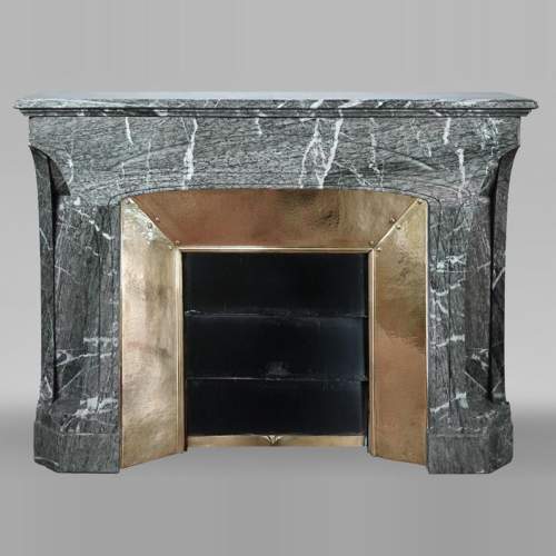 Tony SELMERSHEIM, Cheminée Art Nouveau de 1910 en marbre Campan vert