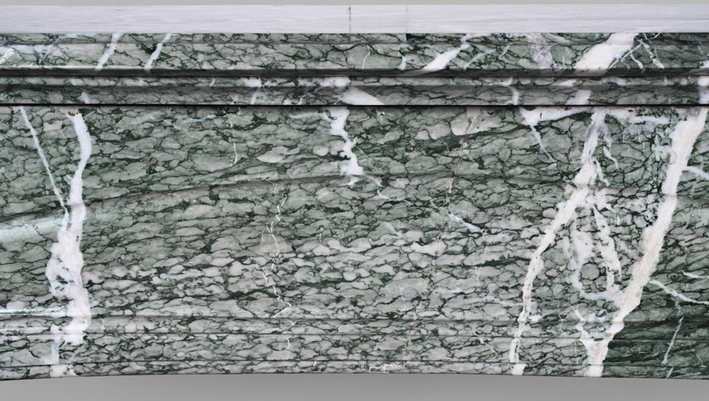 Tony SELMERSHEIM, Cheminée Art Nouveau de 1910 en marbre Campan vert Tony SELMERSHEIM, Cheminée Art Nouveau de 1910 en marbre Campan vert-1