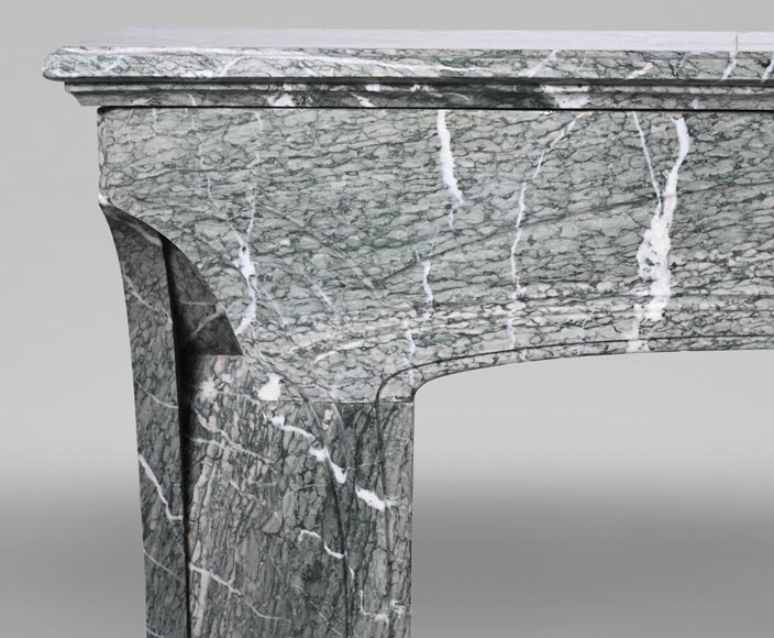 Tony SELMERSHEIM, Cheminée Art Nouveau de 1910 en marbre Campan vert Tony SELMERSHEIM, Cheminée Art Nouveau de 1910 en marbre Campan vert-3