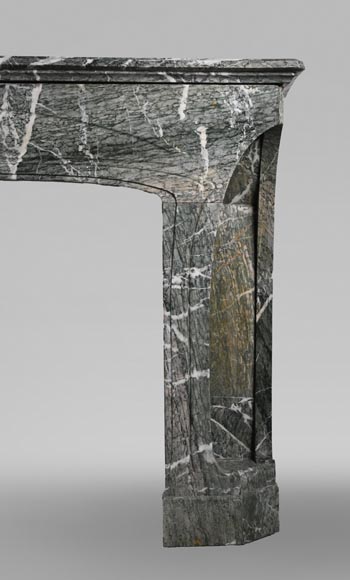 Tony SELMERSHEIM, Cheminée Art Nouveau de 1910 en marbre Campan vert Tony SELMERSHEIM, Cheminée Art Nouveau de 1910 en marbre Campan vert-12