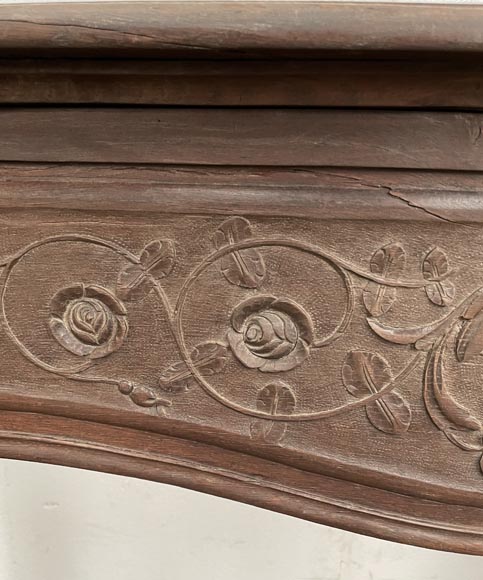 Cheminée en chêne d'époque Louis XV Cheminée en chêne d'époque Louis XV-3