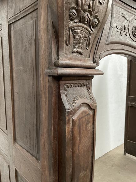 Cheminée en chêne d'époque Louis XV Cheminée en chêne d'époque Louis XV-7