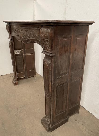 Cheminée en chêne d'époque Louis XV Cheminée en chêne d'époque Louis XV-9