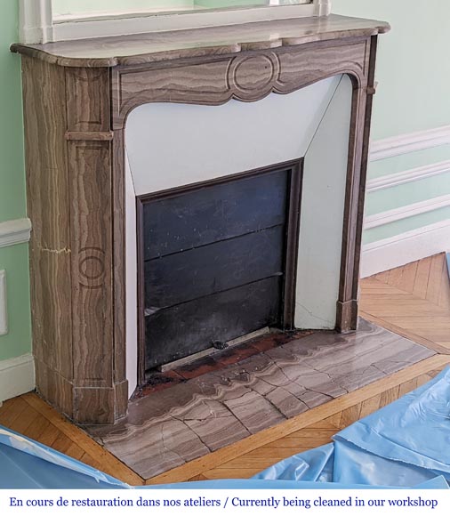 Cheminée en pierre de Lunel modèle Pompadour Cheminée en pierre de Lunel modèle Pompadour-2