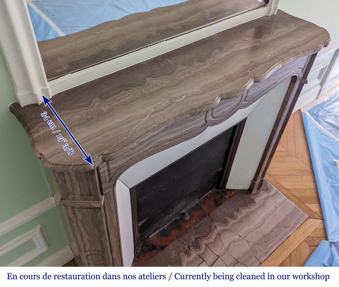 Cheminée en pierre de Lunel modèle Pompadour Cheminée en pierre de Lunel modèle Pompadour-9