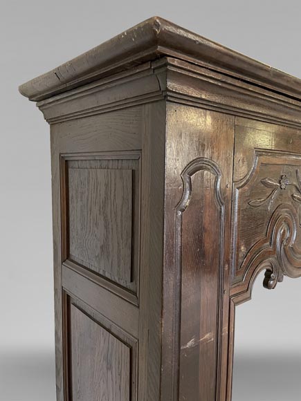 Imposante cheminée en chêne de style Louis XV Imposante cheminée en chêne de style Louis XV-4