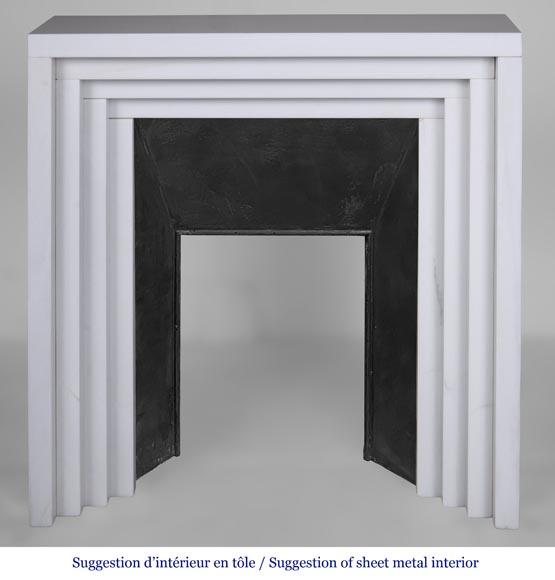 Cheminée moderne de style Art Déco Cheminée moderne de style Art Déco-9