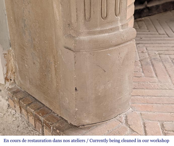 Grande cheminée de style Louis XV en pierre Grande cheminée de style Louis XV en pierre-5