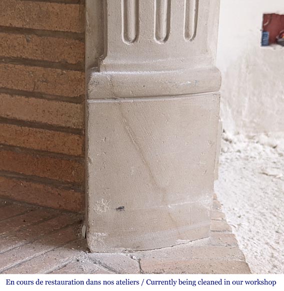 Grande cheminée de style Louis XV en pierre Grande cheminée de style Louis XV en pierre-8