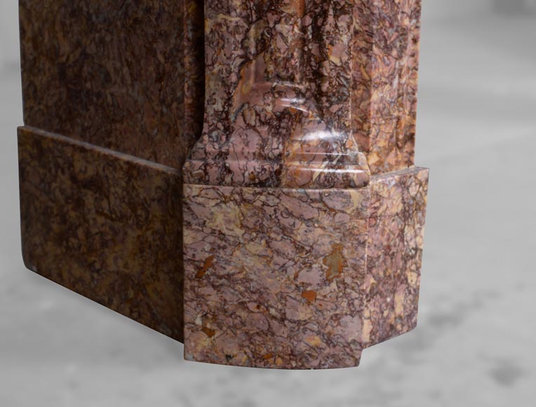 Cheminée de style Louis XV en marbre Brocatelle Cheminée de style Louis XV en marbre Brocatelle-3