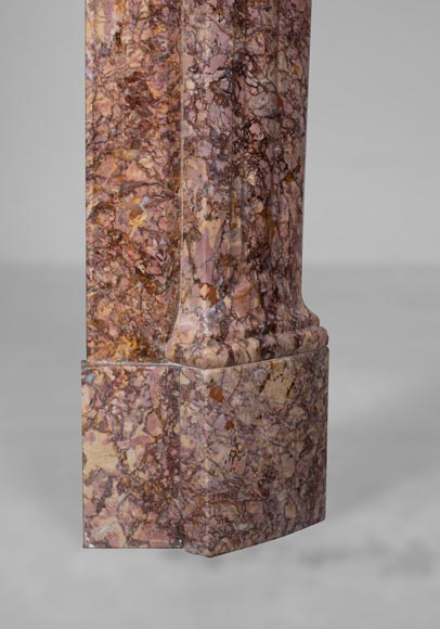 Cheminée de style Louis XV en marbre Brocatelle Cheminée de style Louis XV en marbre Brocatelle-7