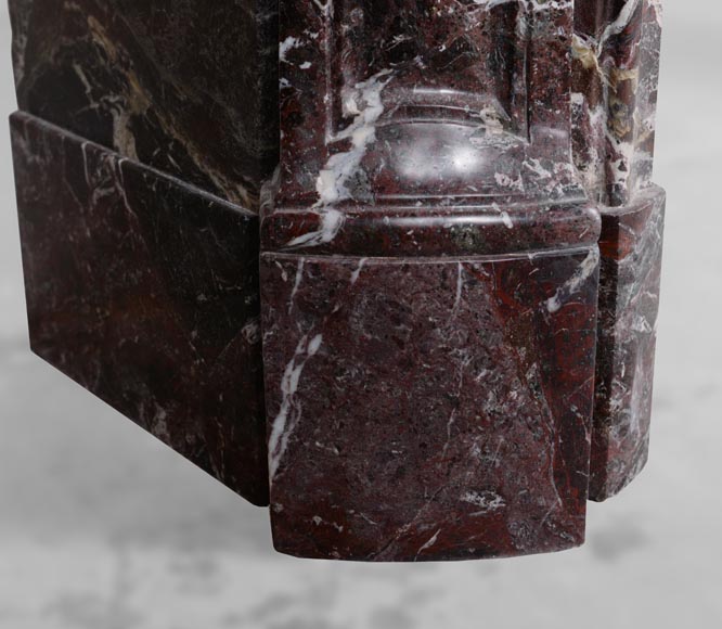 Cheminée de style Louis XV en marbre Levanto Rouge Cheminée de style Louis XV en marbre Levanto Rouge-5