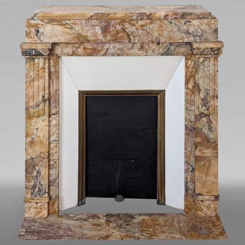 Petite Cheminée Art déco en Brèche de Médous