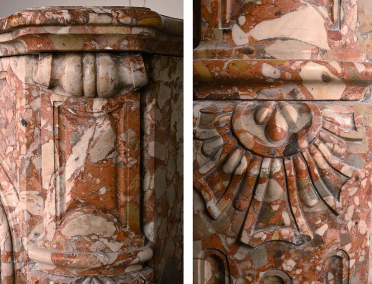 Cheminée de style Louis XV en brèche de Montmeyan Cheminée de style Louis XV en brèche de Montmeyan-5