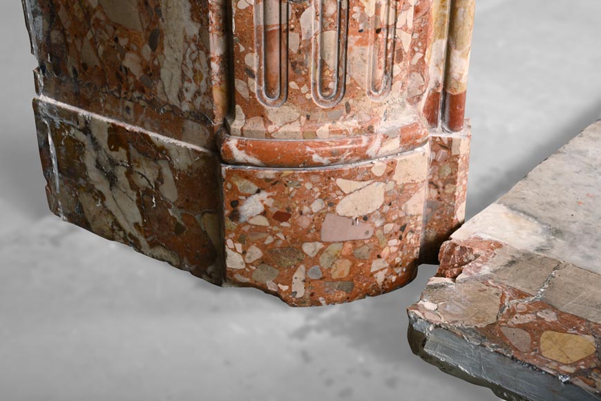 Cheminée de style Louis XV en brèche de Montmeyan Cheminée de style Louis XV en brèche de Montmeyan-6