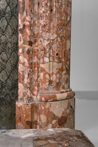 Cheminée de style Louis XV en brèche de Montmeyan Cheminée de style Louis XV en brèche de Montmeyan-10