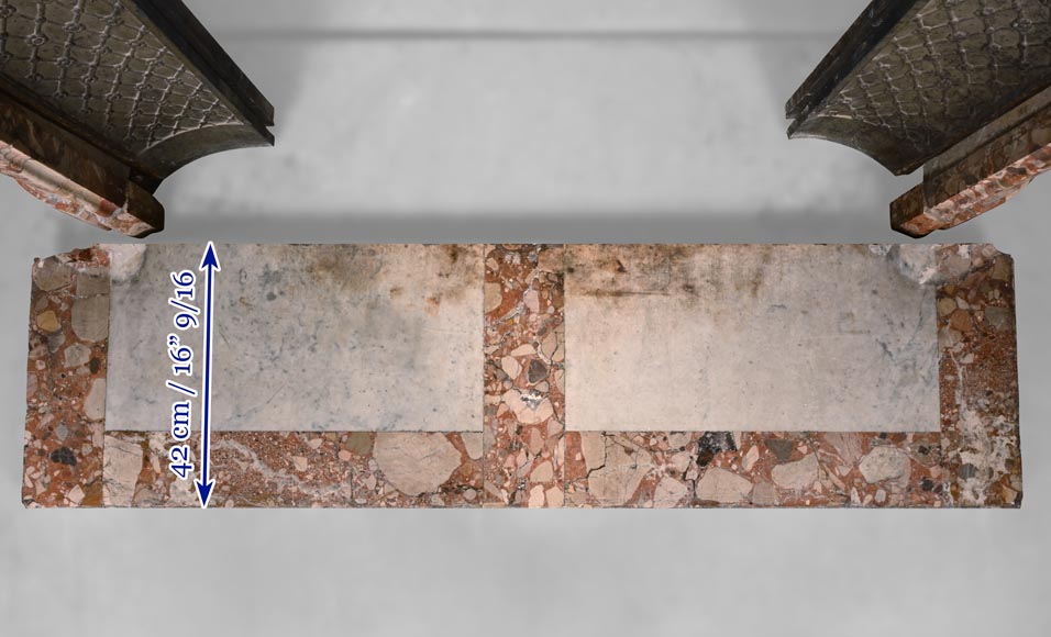 Cheminée de style Louis XV en brèche de Montmeyan Cheminée de style Louis XV en brèche de Montmeyan-12