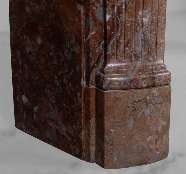 Cheminée d’époque Louis XVI en marbre Rouge Royal Cheminée d’époque Louis XVI en marbre Rouge Royal-5