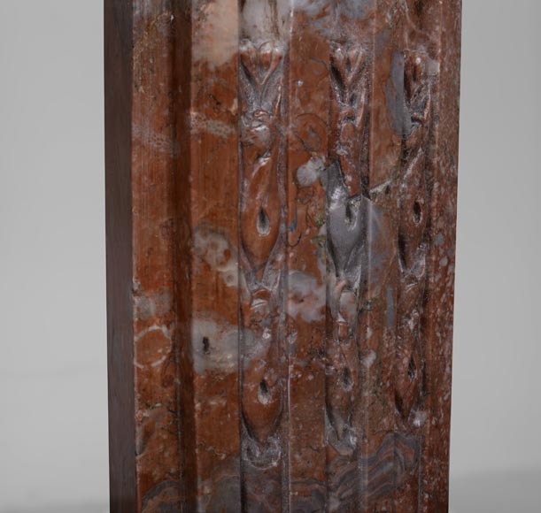 Cheminée d’époque Louis XVI en marbre Rouge Royal Cheminée d’époque Louis XVI en marbre Rouge Royal-8