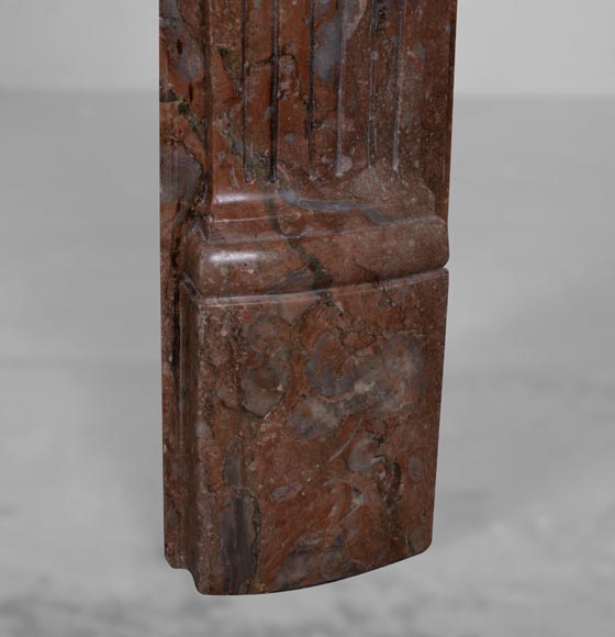 Cheminée d’époque Louis XVI en marbre Rouge Royal Cheminée d’époque Louis XVI en marbre Rouge Royal-9