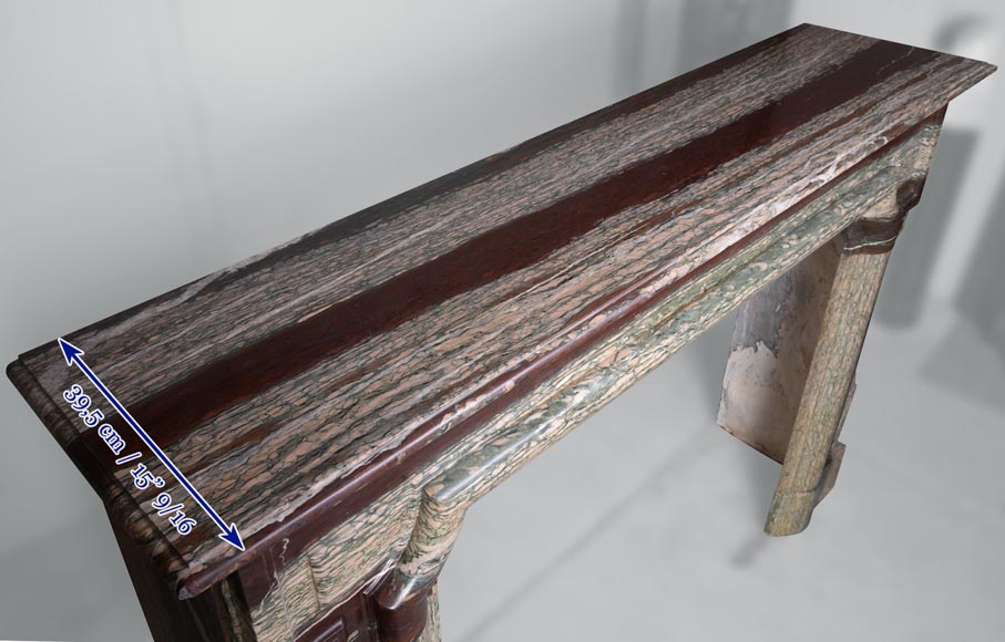 Cheminée de style Louis XIV en marbre Campan Cheminée de style Louis XIV en marbre Campan-10