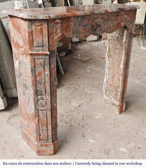 Cheminée de style Louis XV modèle Pompadour en marbre Enjugerais Cheminée de style Louis XV modèle Pompadour en marbre Enjugerais-2