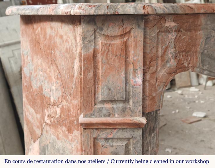 Cheminée de style Louis XV modèle Pompadour en marbre Enjugerais Cheminée de style Louis XV modèle Pompadour en marbre Enjugerais-3