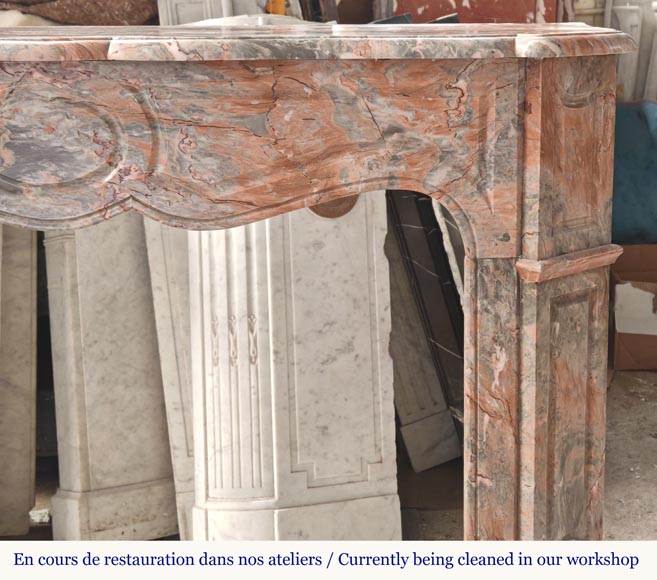 Cheminée de style Louis XV modèle Pompadour en marbre Enjugerais Cheminée de style Louis XV modèle Pompadour en marbre Enjugerais-6