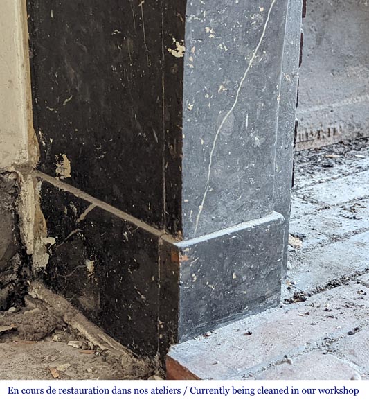 Cheminée de style Napoléon III en marbre Cheminée de style Napoléon III en marbre-4