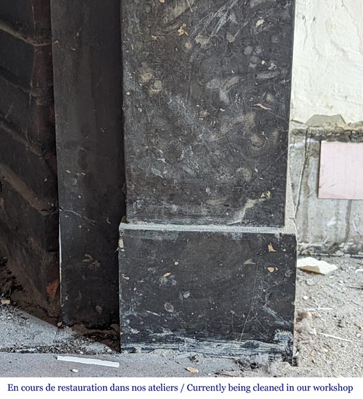 Cheminée de style Napoléon III en marbre Cheminée de style Napoléon III en marbre-7