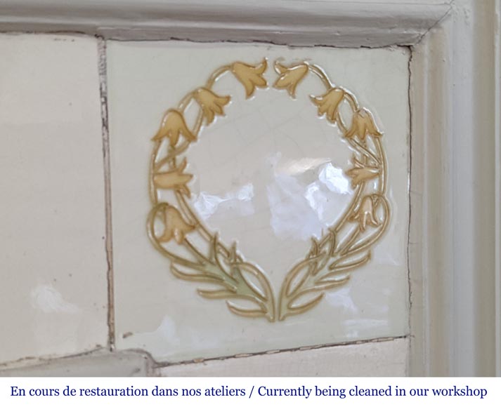 Cheminée de style Louis XVI décorée d'une scène de mythologie en bois Cheminée de style Louis XVI décorée d'une scène de mythologie en bois-6