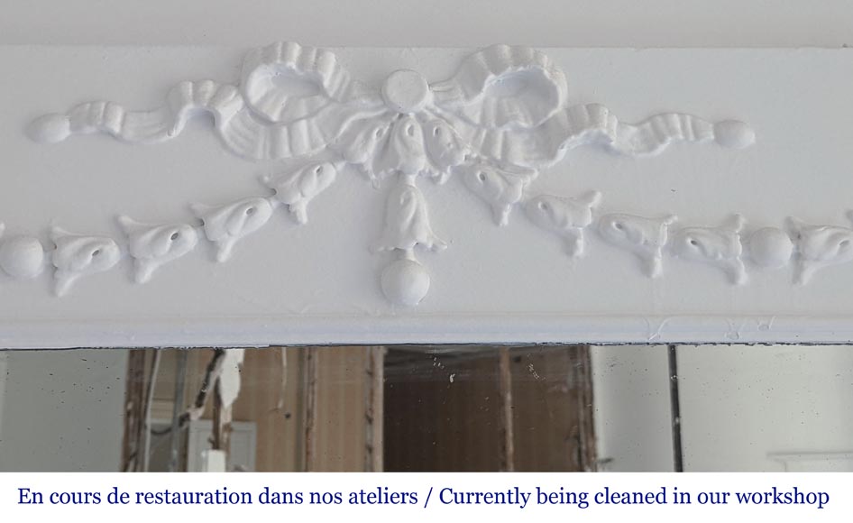 Cheminée en bois de style Louis XVI décorée d'une scène de mythologie Cheminée en bois de style Louis XVI décorée d'une scène de mythologie-3