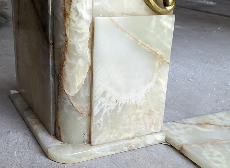 Cheminée décorative en onyx Cheminée décorative en onyx-6